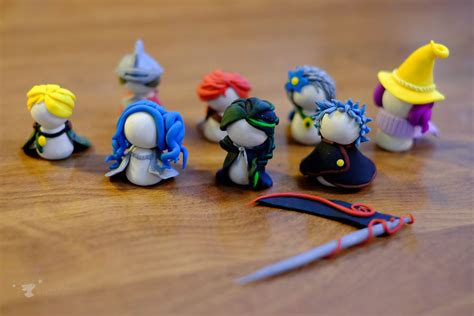 figurine polymer clay|polymer clay action figures.